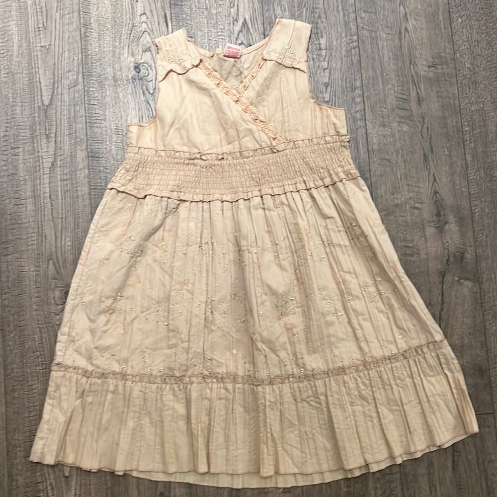 Girls cream dress